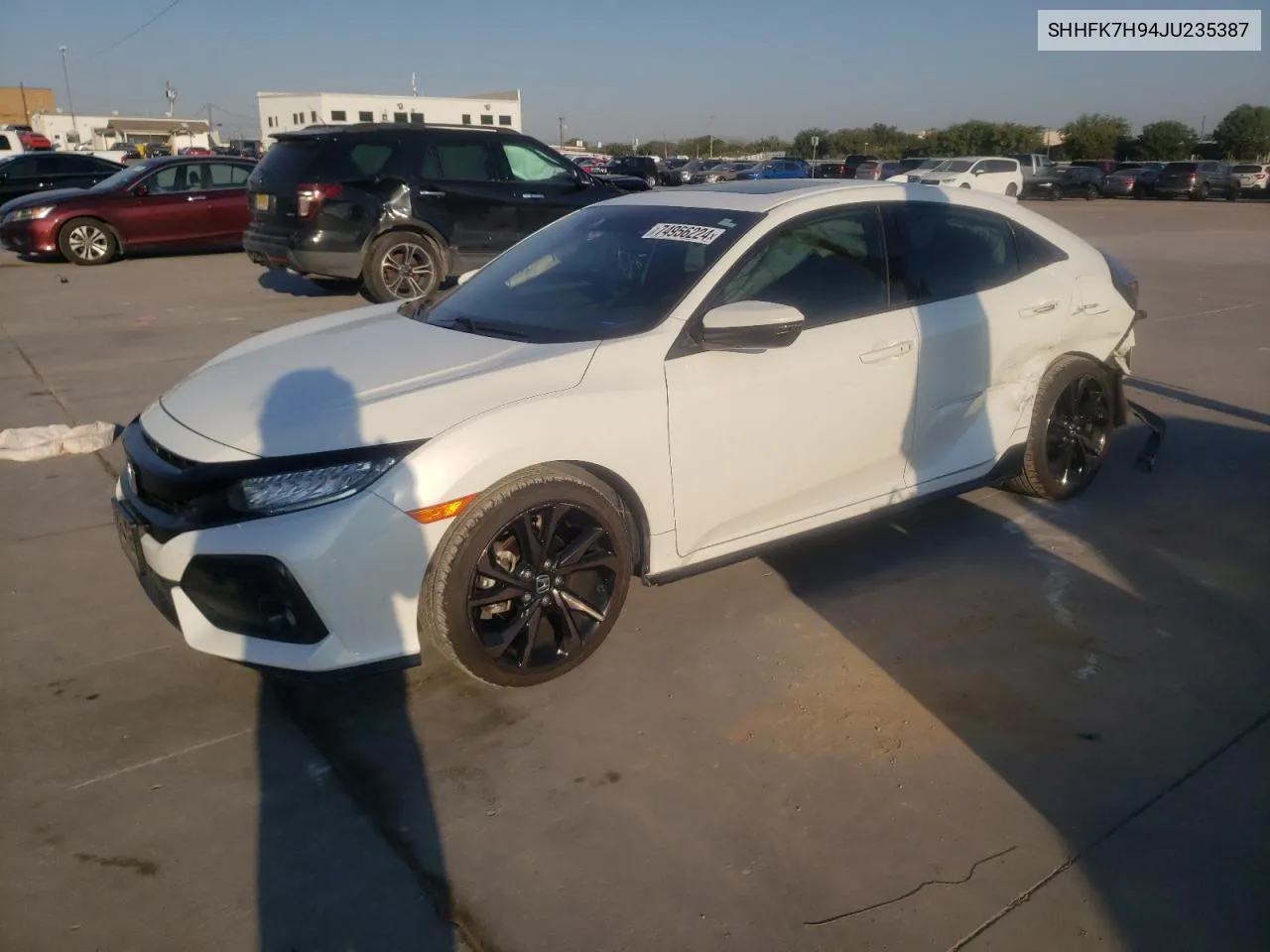 2018 Honda Civic Sport Touring VIN: SHHFK7H94JU235387 Lot: 74956224