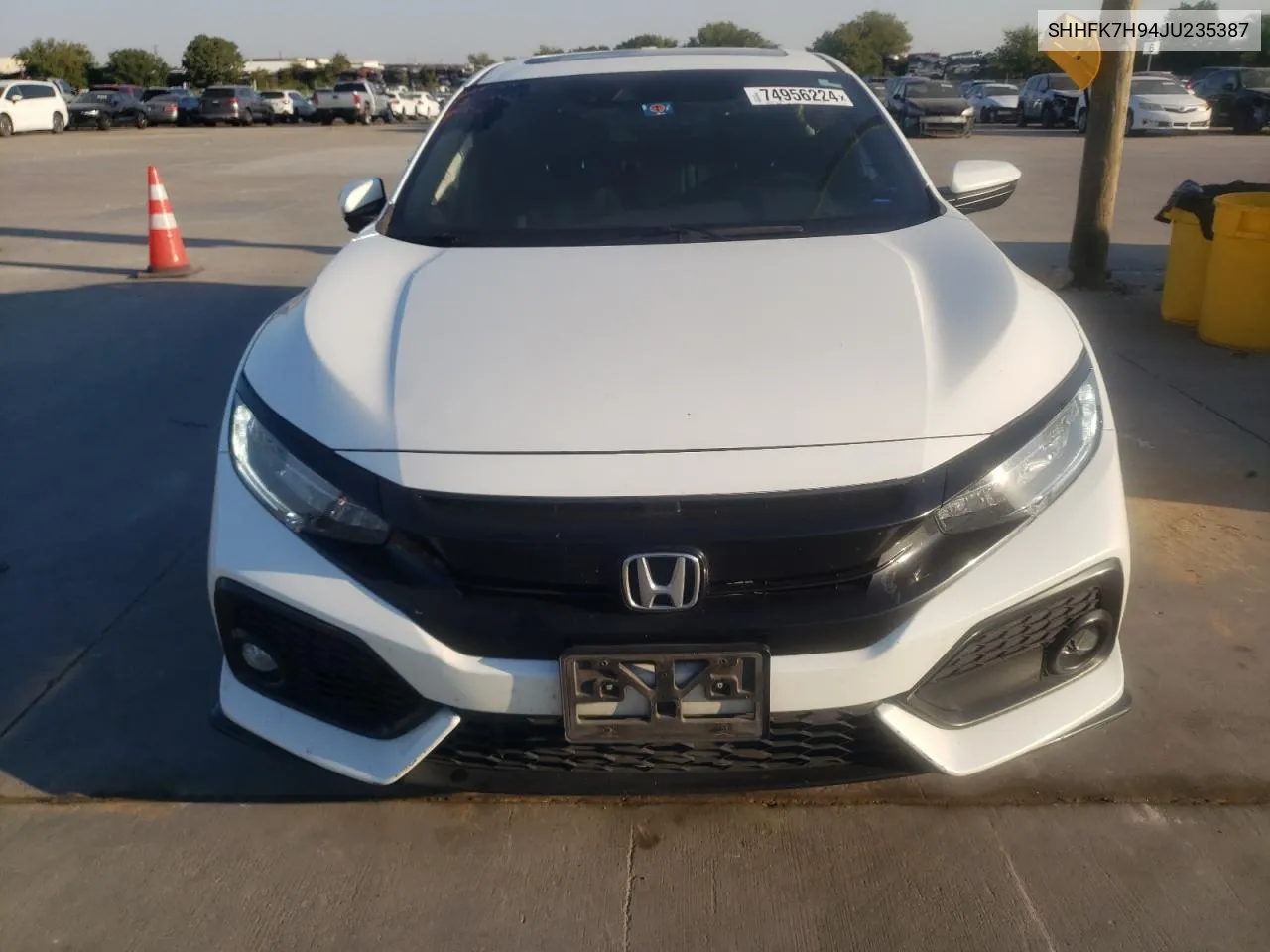 2018 Honda Civic Sport Touring VIN: SHHFK7H94JU235387 Lot: 74956224