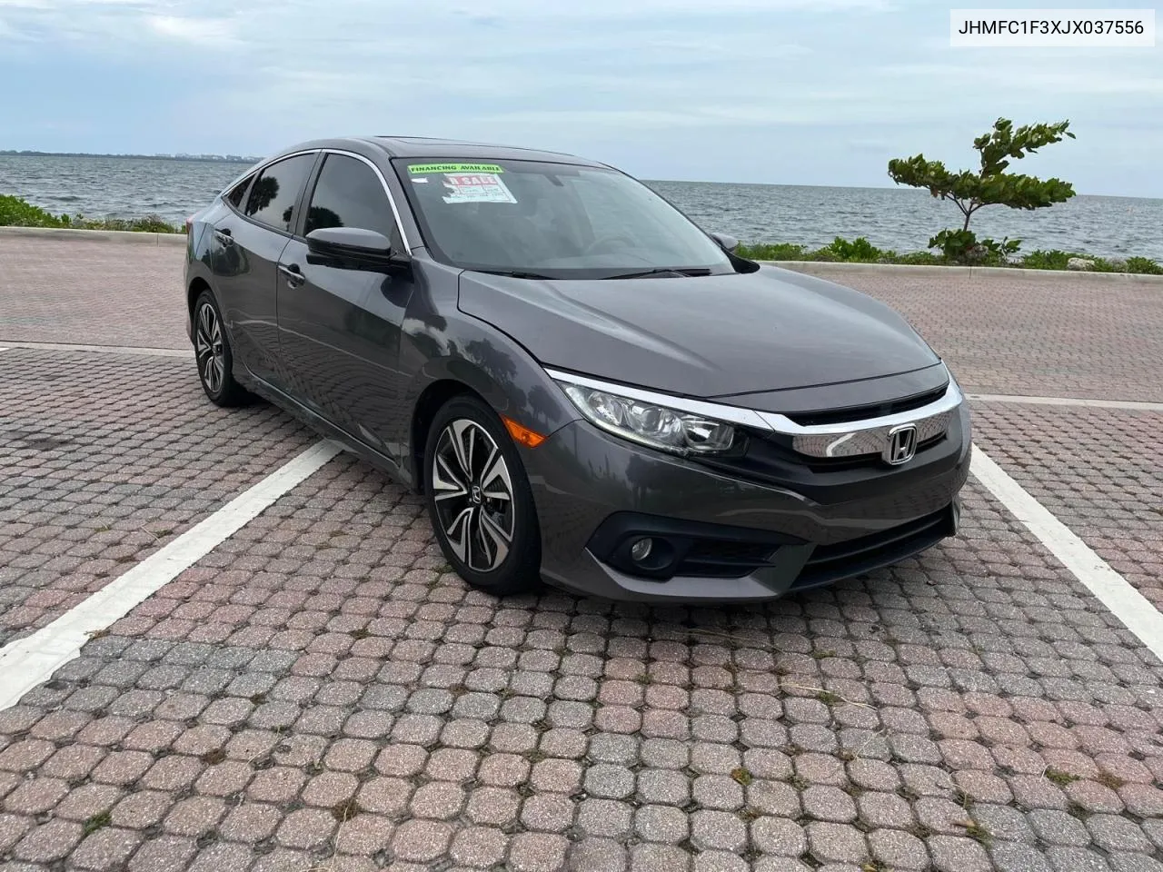 2018 Honda Civic Ex VIN: JHMFC1F3XJX037556 Lot: 74976984