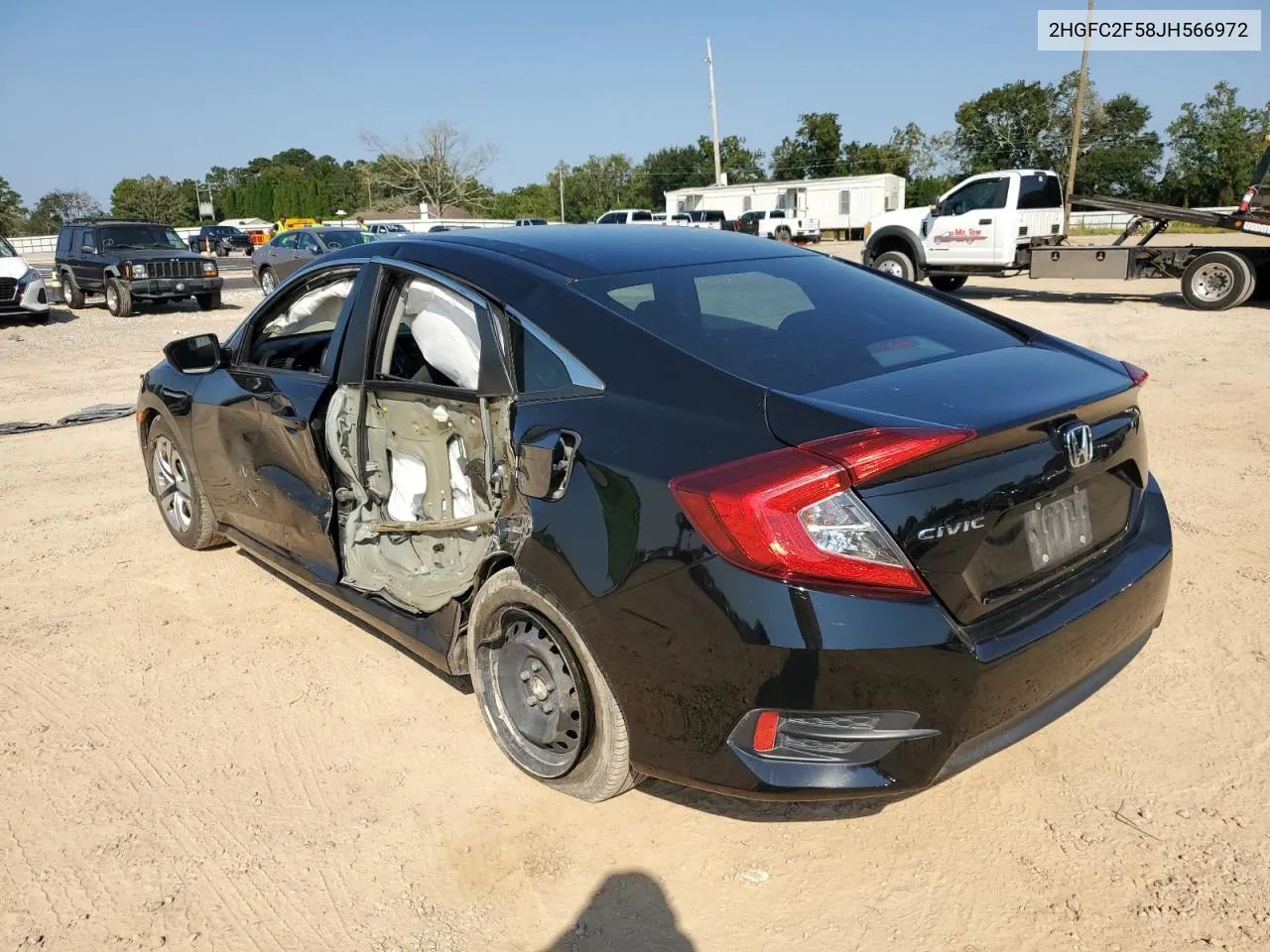 2018 Honda Civic Lx VIN: 2HGFC2F58JH566972 Lot: 74985894