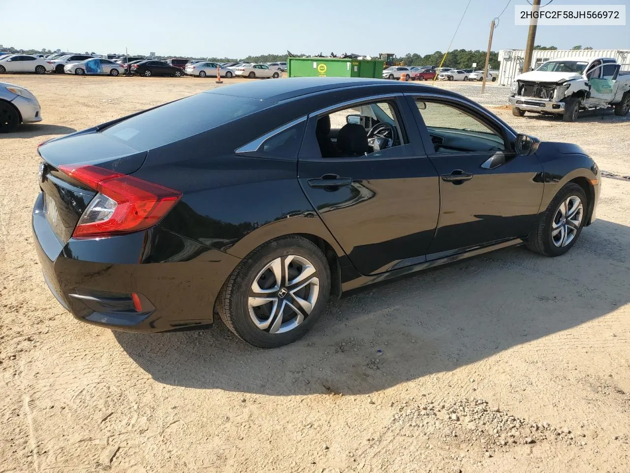 2018 Honda Civic Lx VIN: 2HGFC2F58JH566972 Lot: 74985894