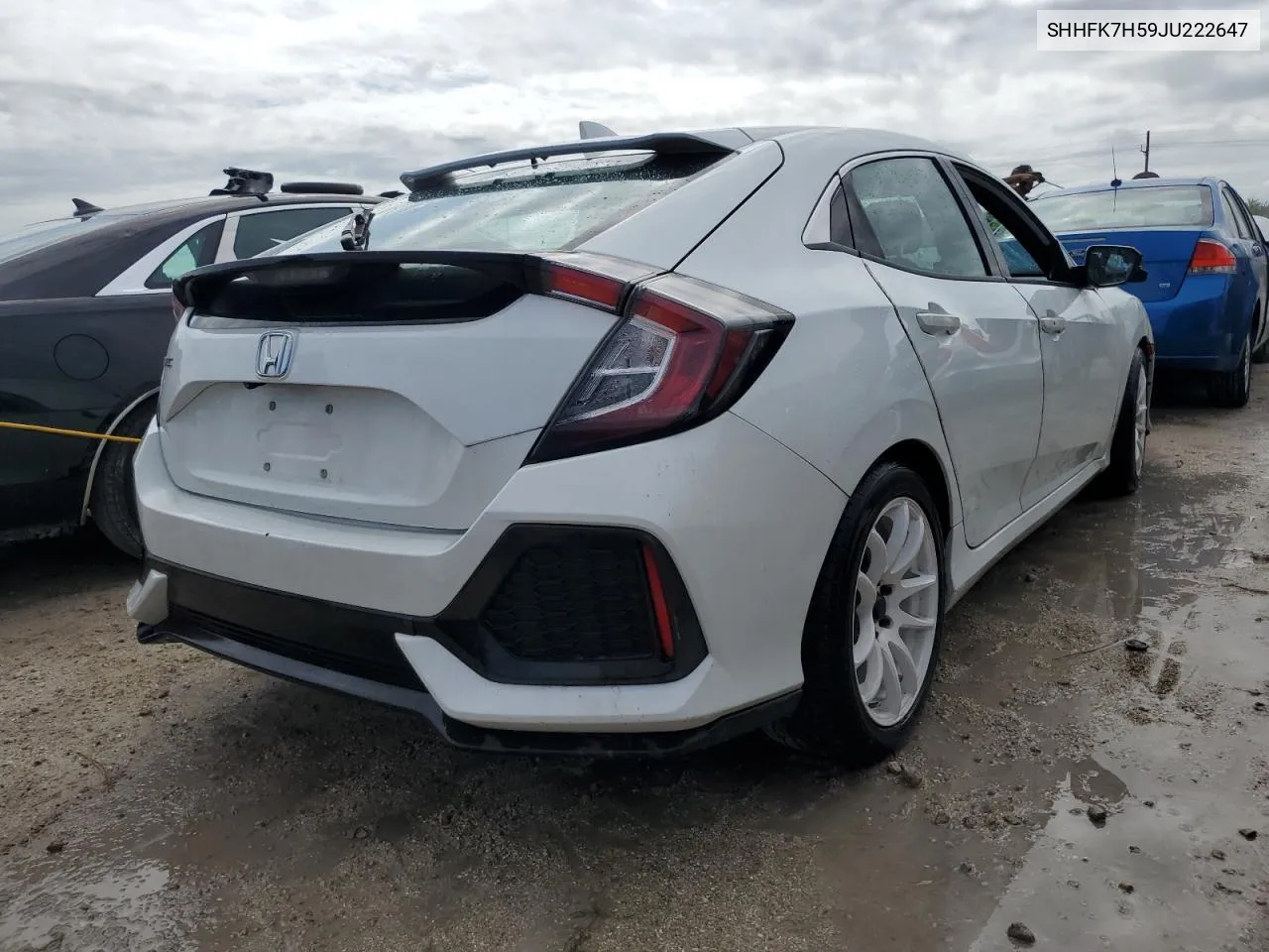 2018 Honda Civic Ex VIN: SHHFK7H59JU222647 Lot: 75007554