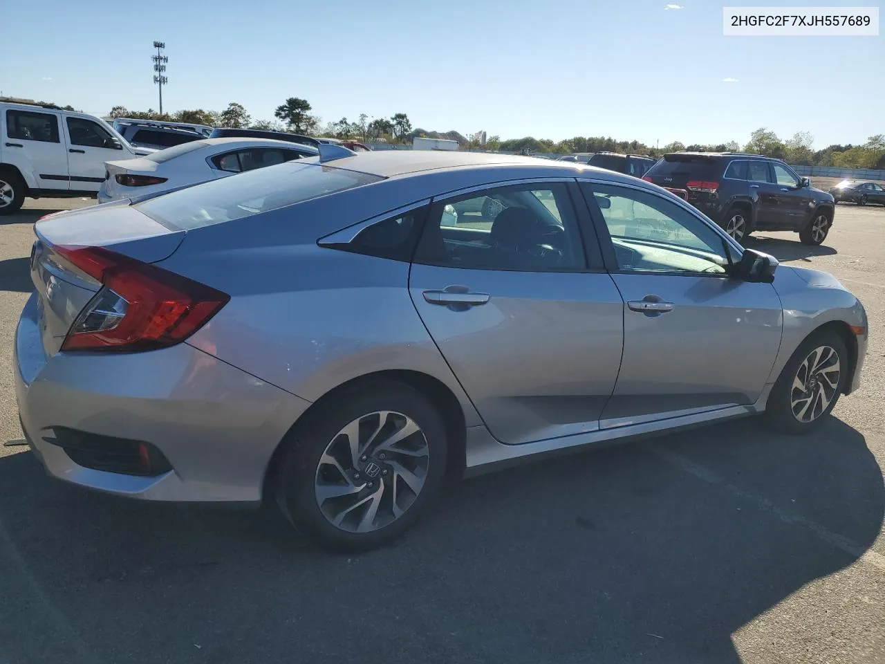 2018 Honda Civic Ex VIN: 2HGFC2F7XJH557689 Lot: 75028674