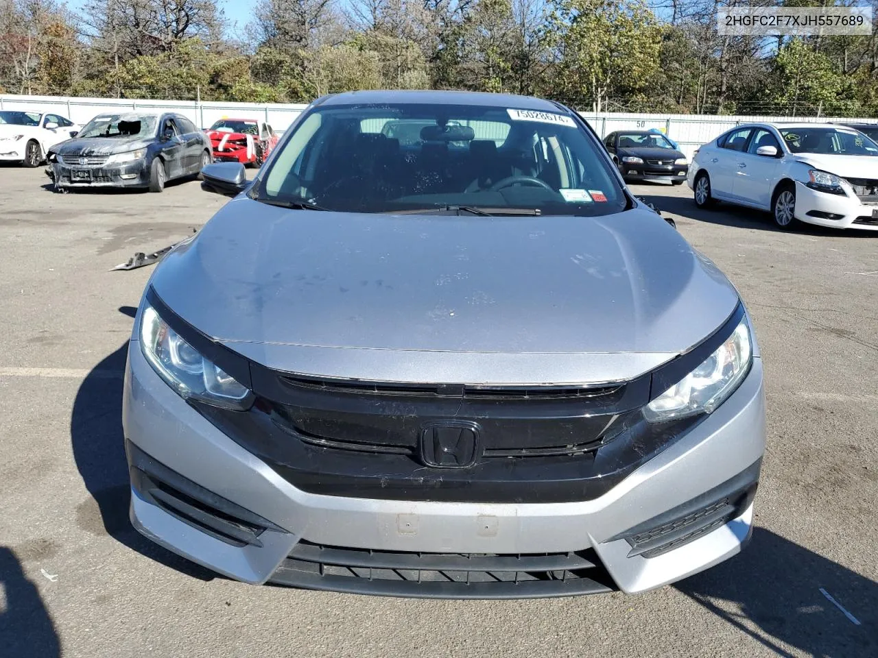 2HGFC2F7XJH557689 2018 Honda Civic Ex