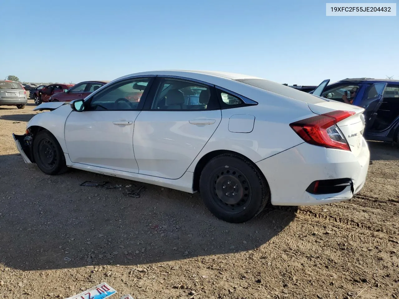 2018 Honda Civic Lx VIN: 19XFC2F55JE204432 Lot: 75032744