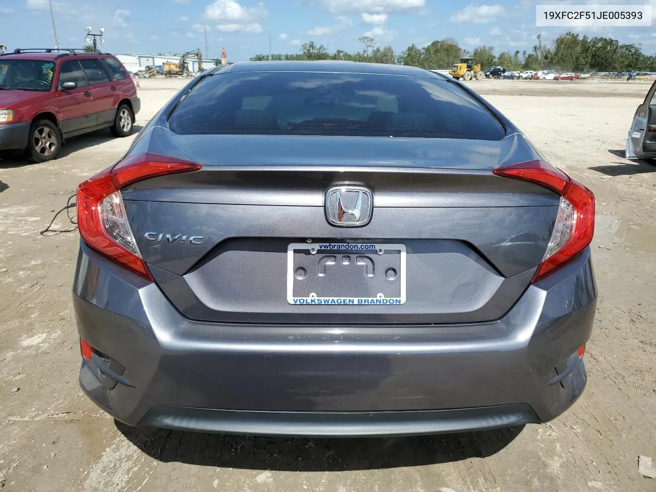 2018 Honda Civic Lx VIN: 19XFC2F51JE005393 Lot: 75171904