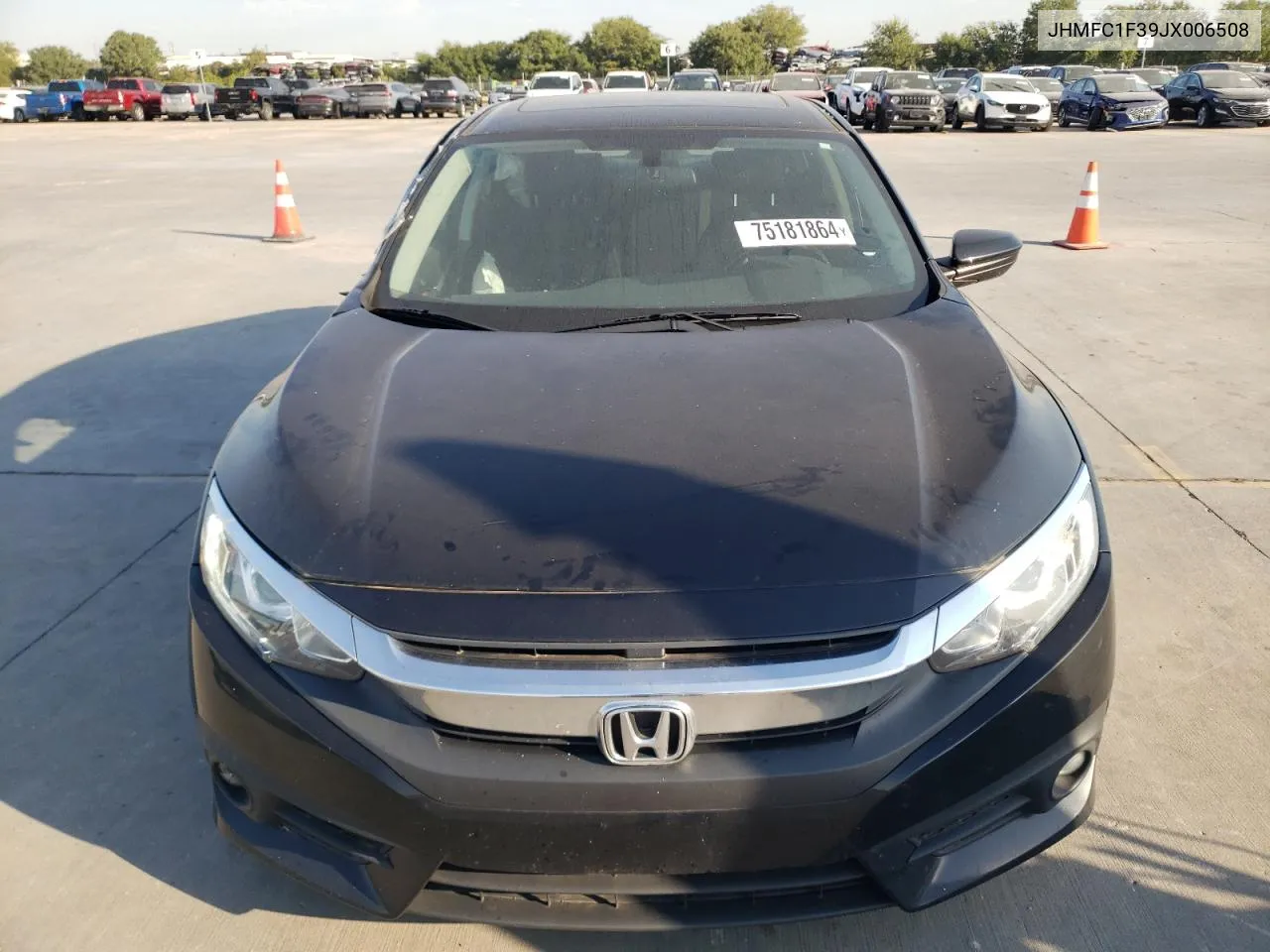 2018 Honda Civic Ex VIN: JHMFC1F39JX006508 Lot: 75181864