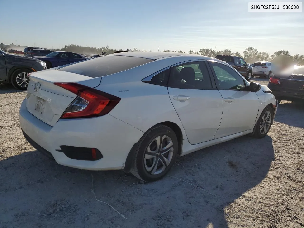 2018 Honda Civic Lx VIN: 2HGFC2F53JH538688 Lot: 75203454