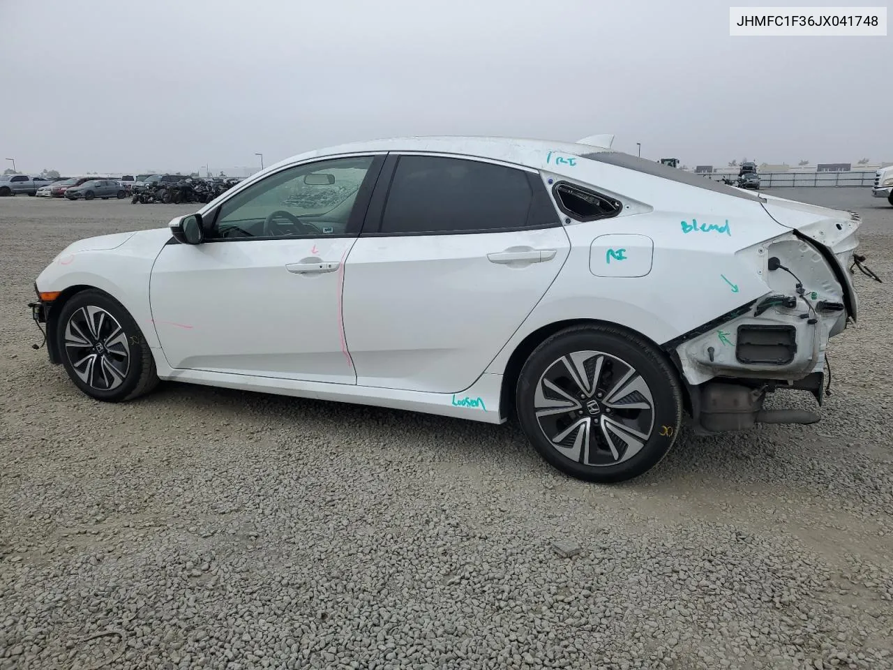 2018 Honda Civic Ex VIN: JHMFC1F36JX041748 Lot: 75226724