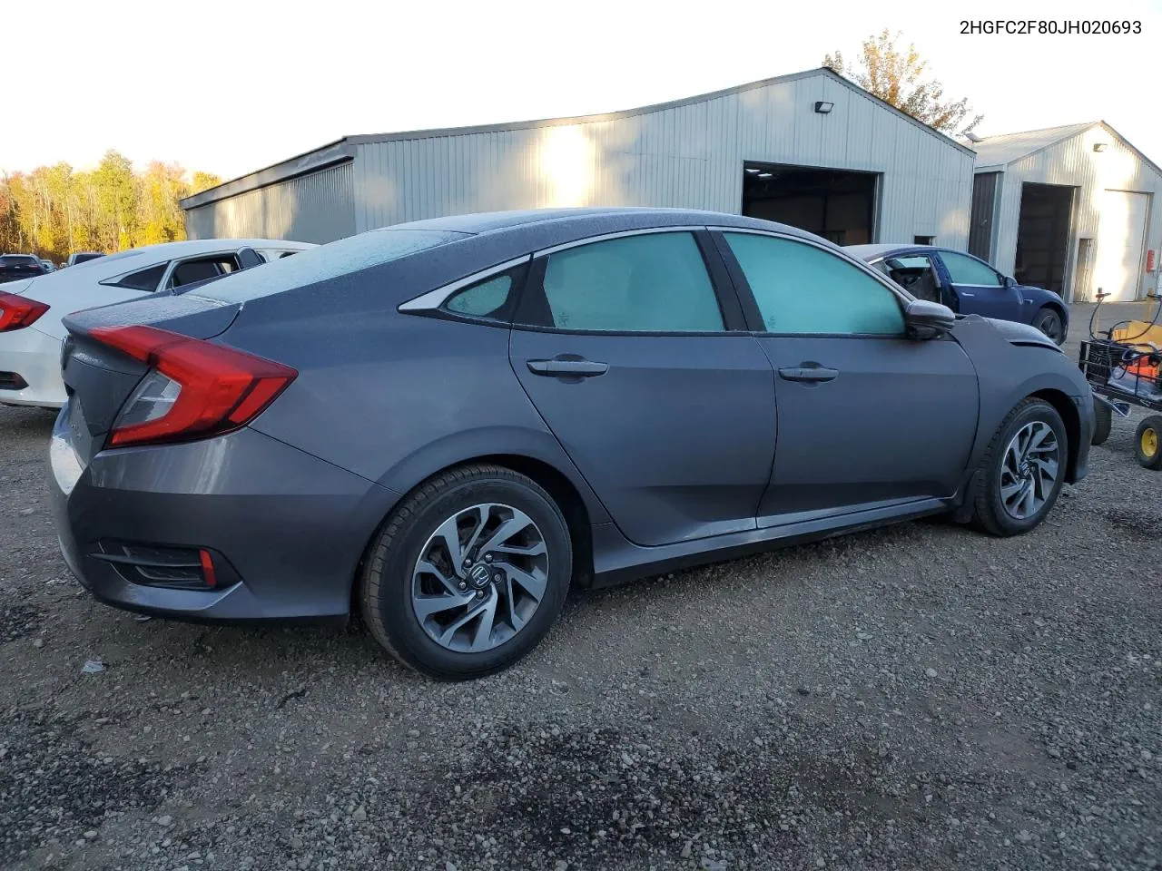 2018 Honda Civic Ex VIN: 2HGFC2F80JH020693 Lot: 75248754