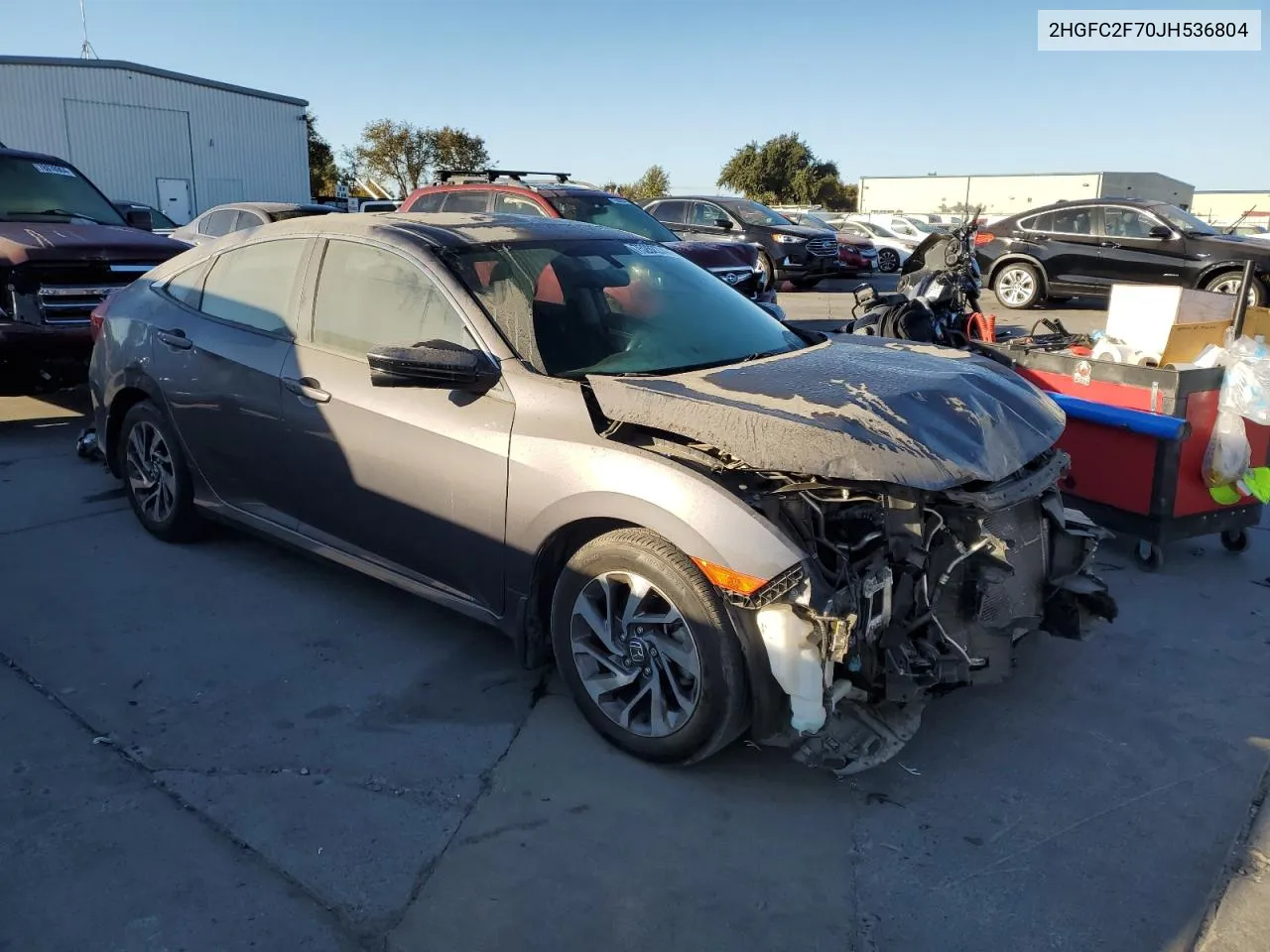 2HGFC2F70JH536804 2018 Honda Civic Ex