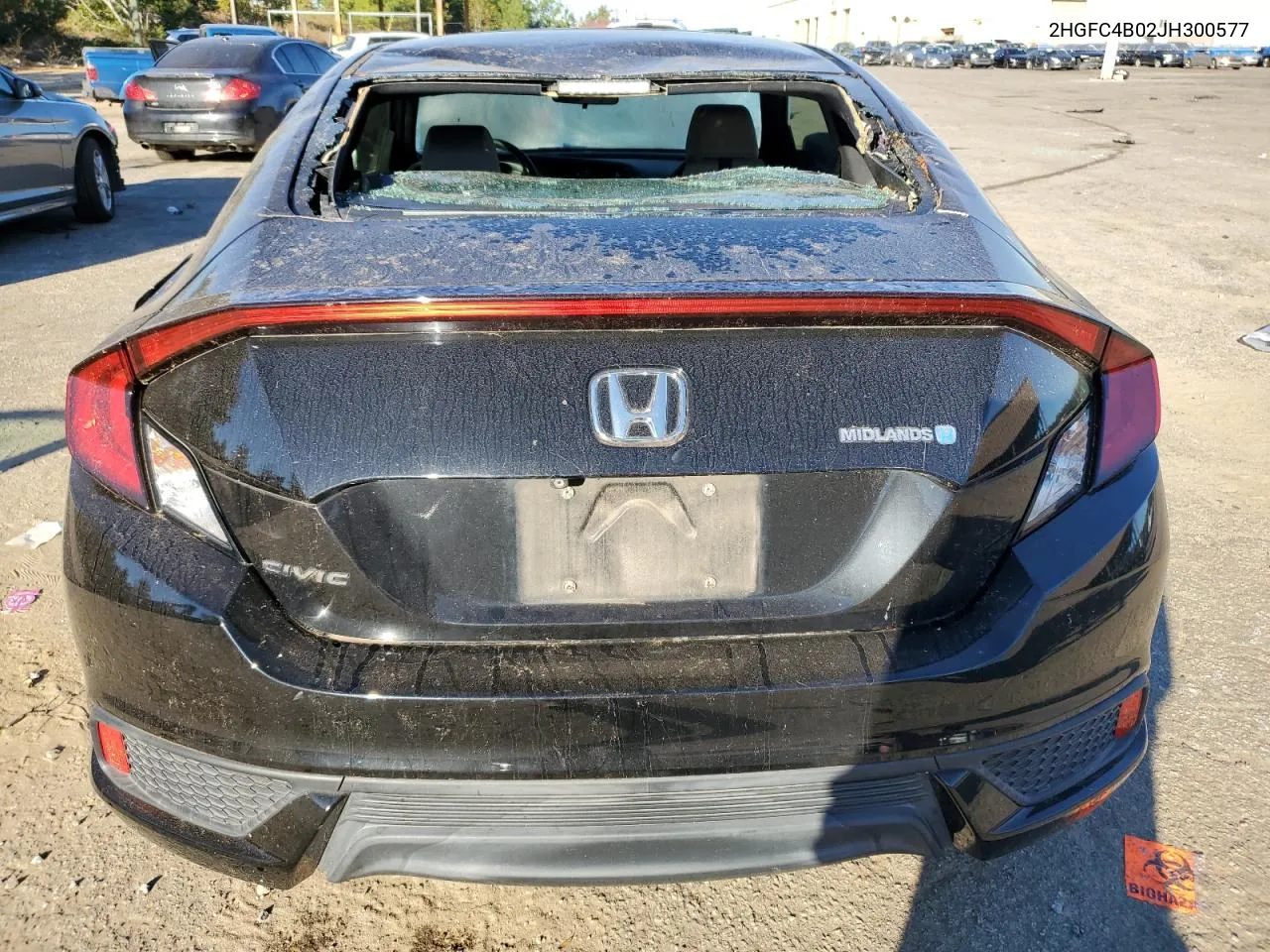 2HGFC4B02JH300577 2018 Honda Civic Lx