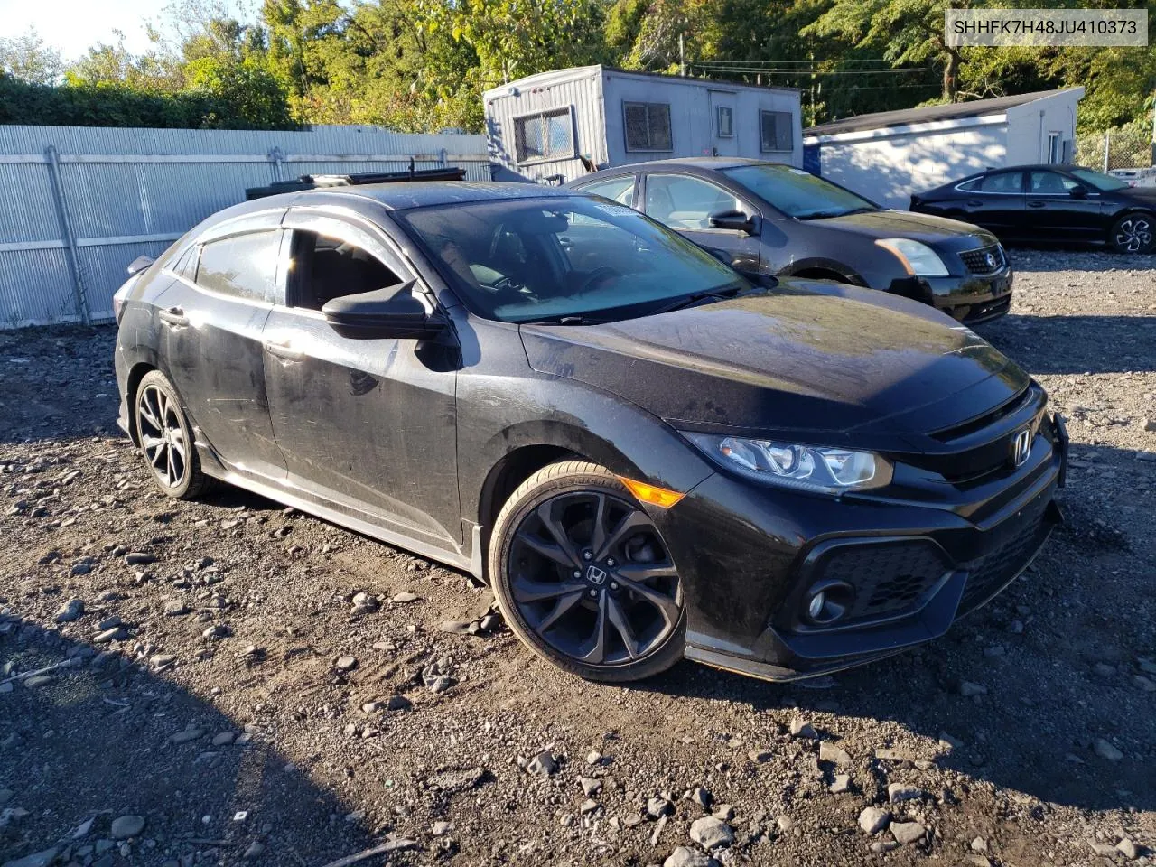 2018 Honda Civic Sport VIN: SHHFK7H48JU410373 Lot: 75357214