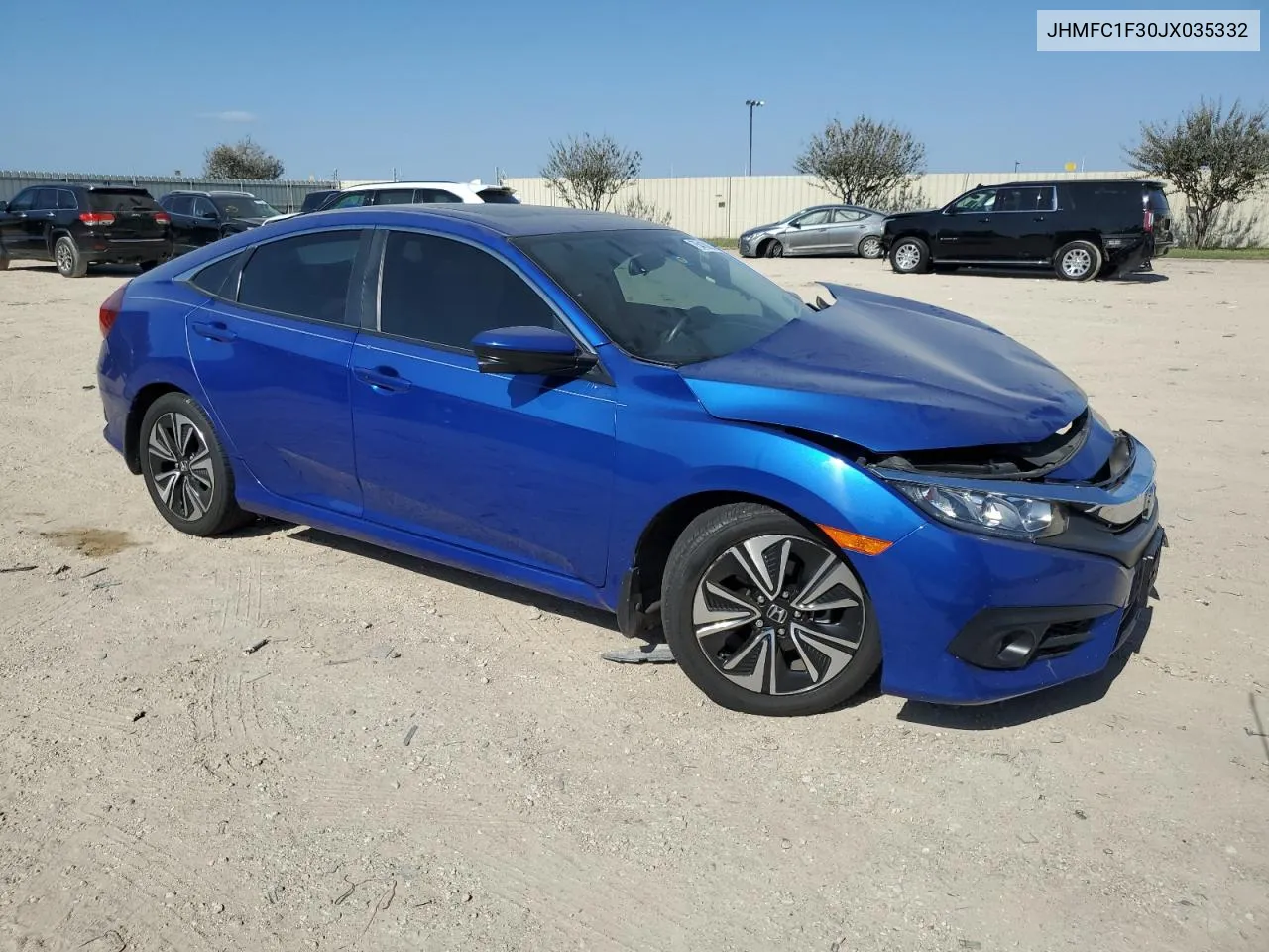 JHMFC1F30JX035332 2018 Honda Civic Ex