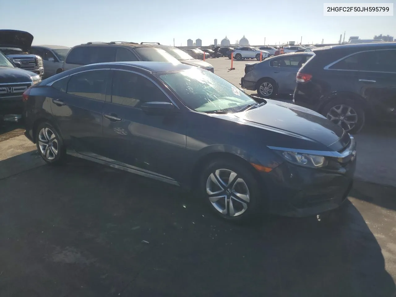 2018 Honda Civic Lx VIN: 2HGFC2F50JH595799 Lot: 75437724