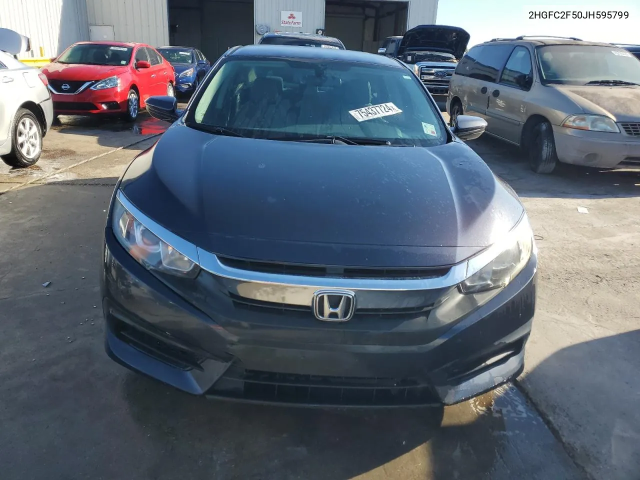 2HGFC2F50JH595799 2018 Honda Civic Lx