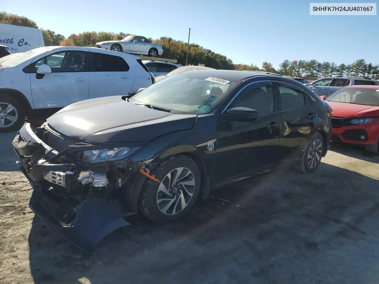 2018 Honda Civic Lx VIN: SHHFK7H24JU401667 Lot: 75458494