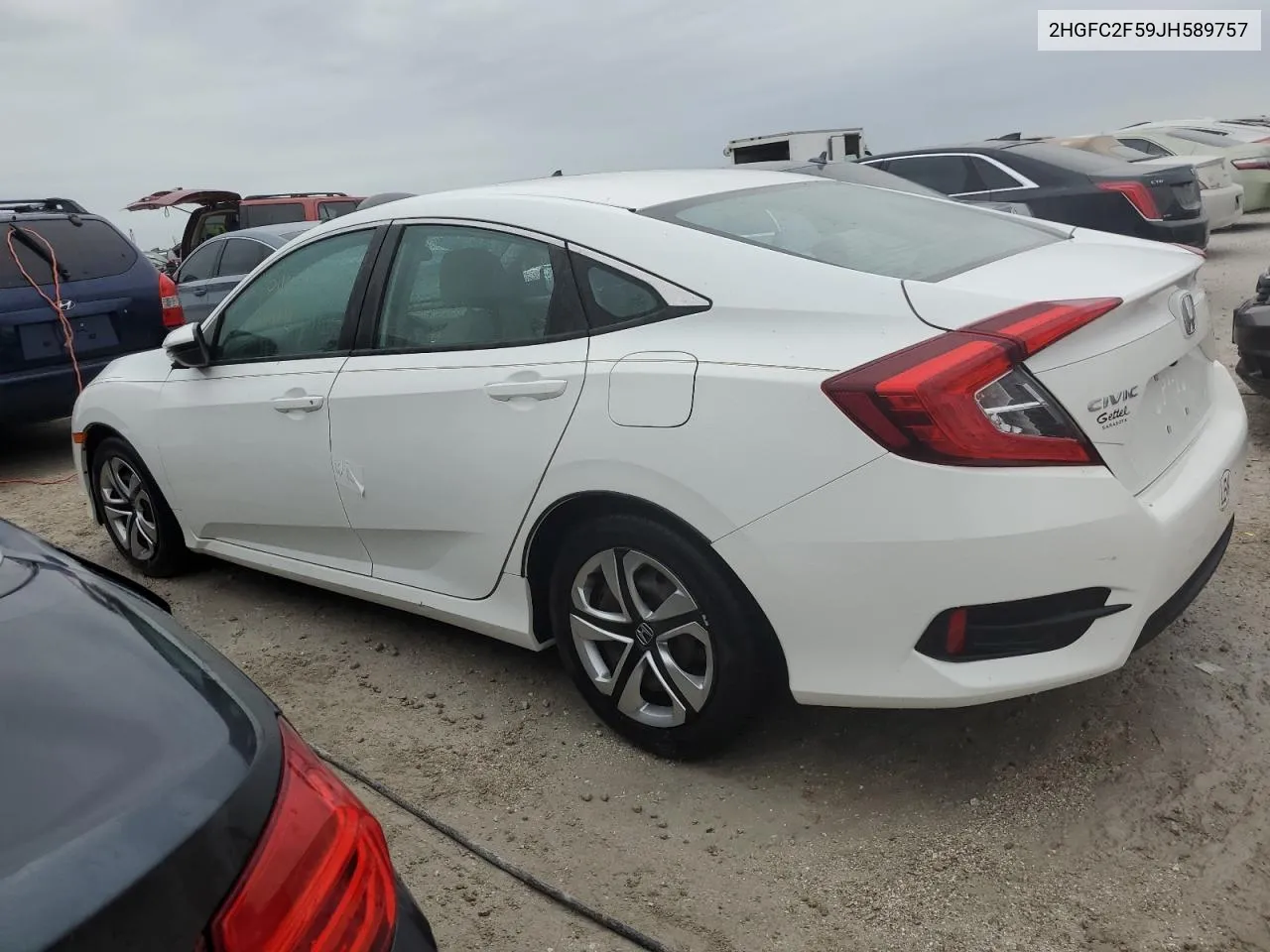 2018 Honda Civic Lx VIN: 2HGFC2F59JH589757 Lot: 75476264