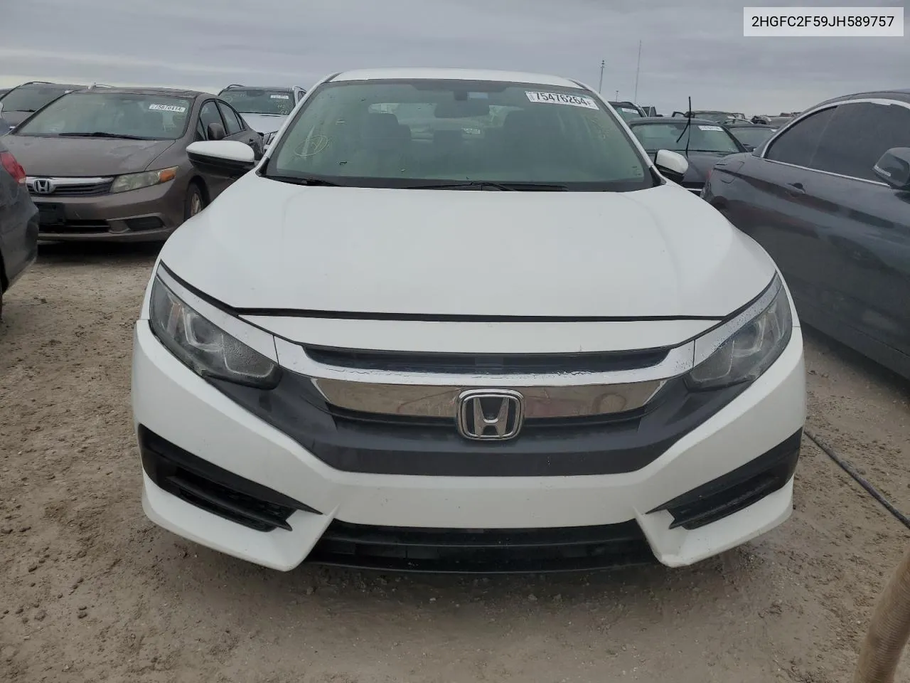 2018 Honda Civic Lx VIN: 2HGFC2F59JH589757 Lot: 75476264