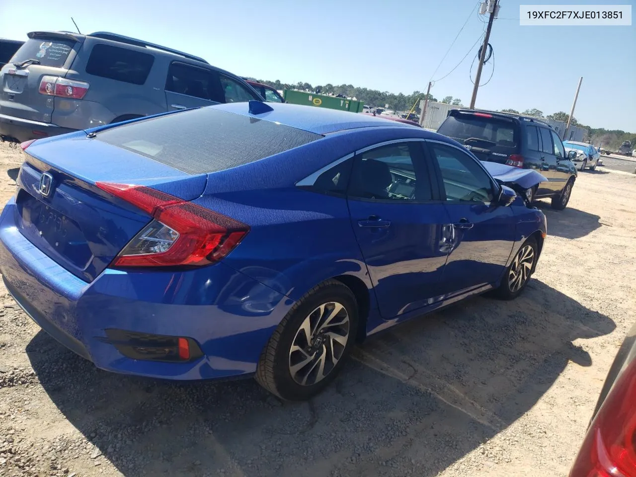 19XFC2F7XJE013851 2018 Honda Civic Ex