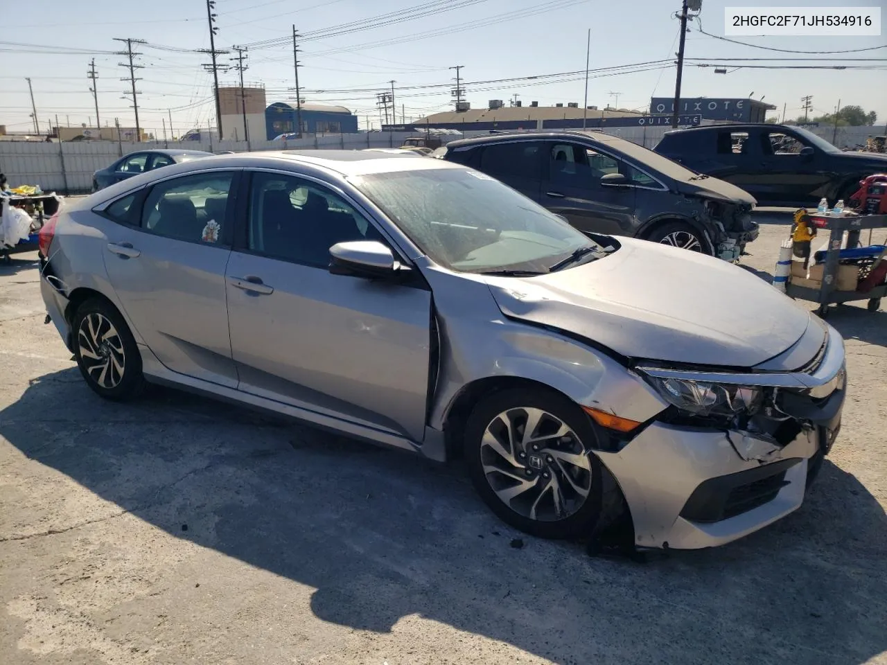 2HGFC2F71JH534916 2018 Honda Civic Ex