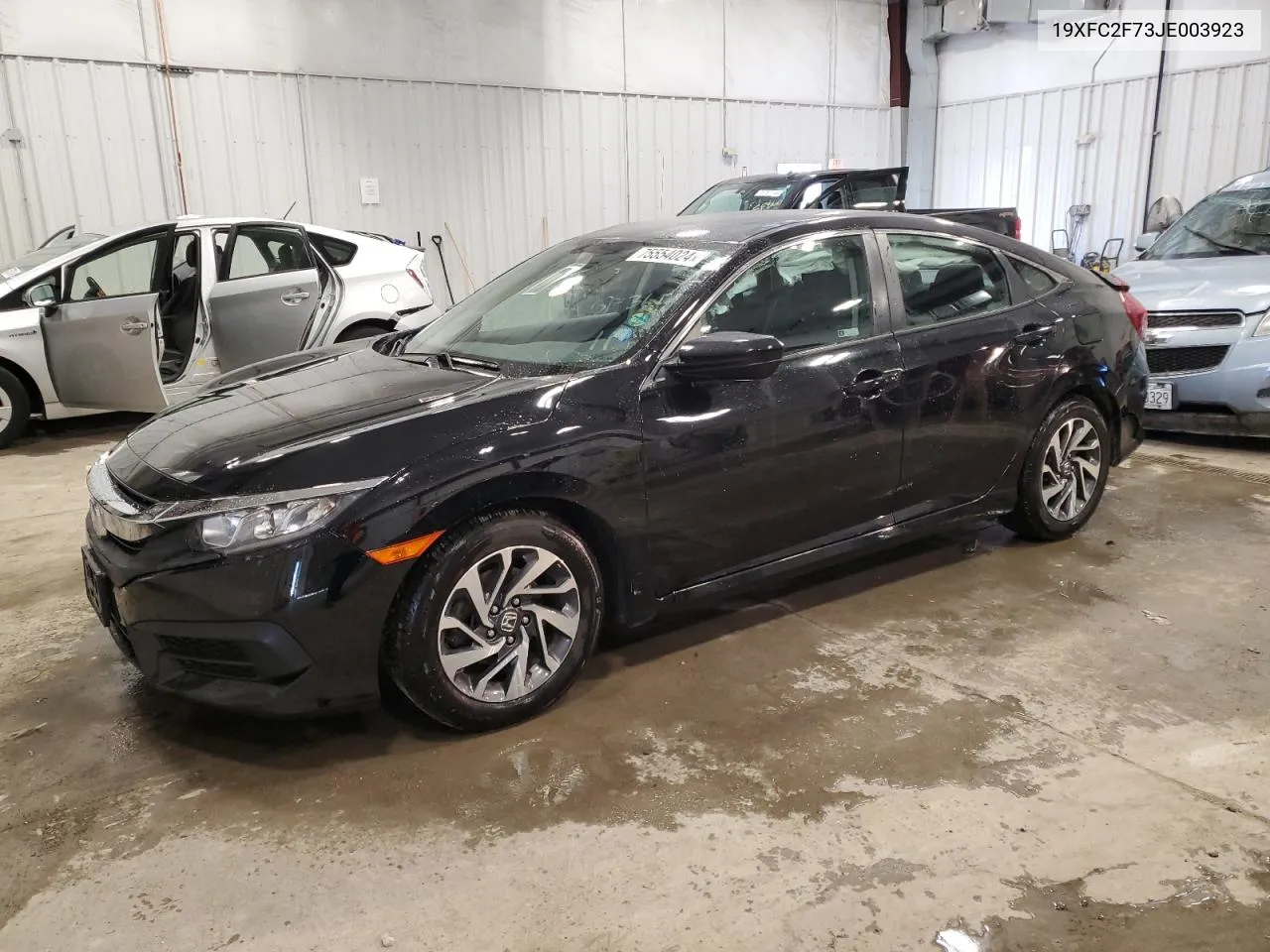 2018 Honda Civic Ex VIN: 19XFC2F73JE003923 Lot: 75554024