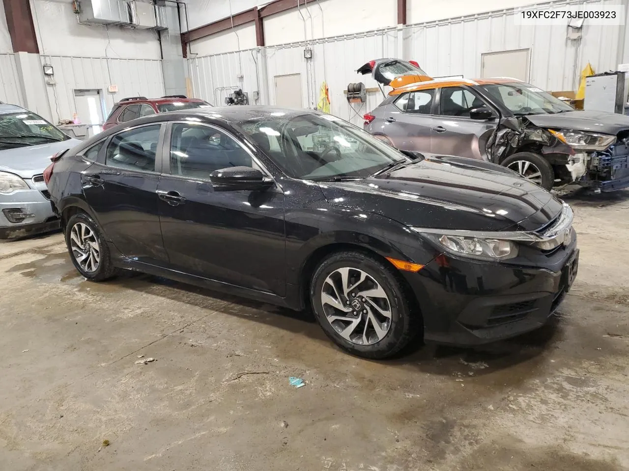 2018 Honda Civic Ex VIN: 19XFC2F73JE003923 Lot: 75554024