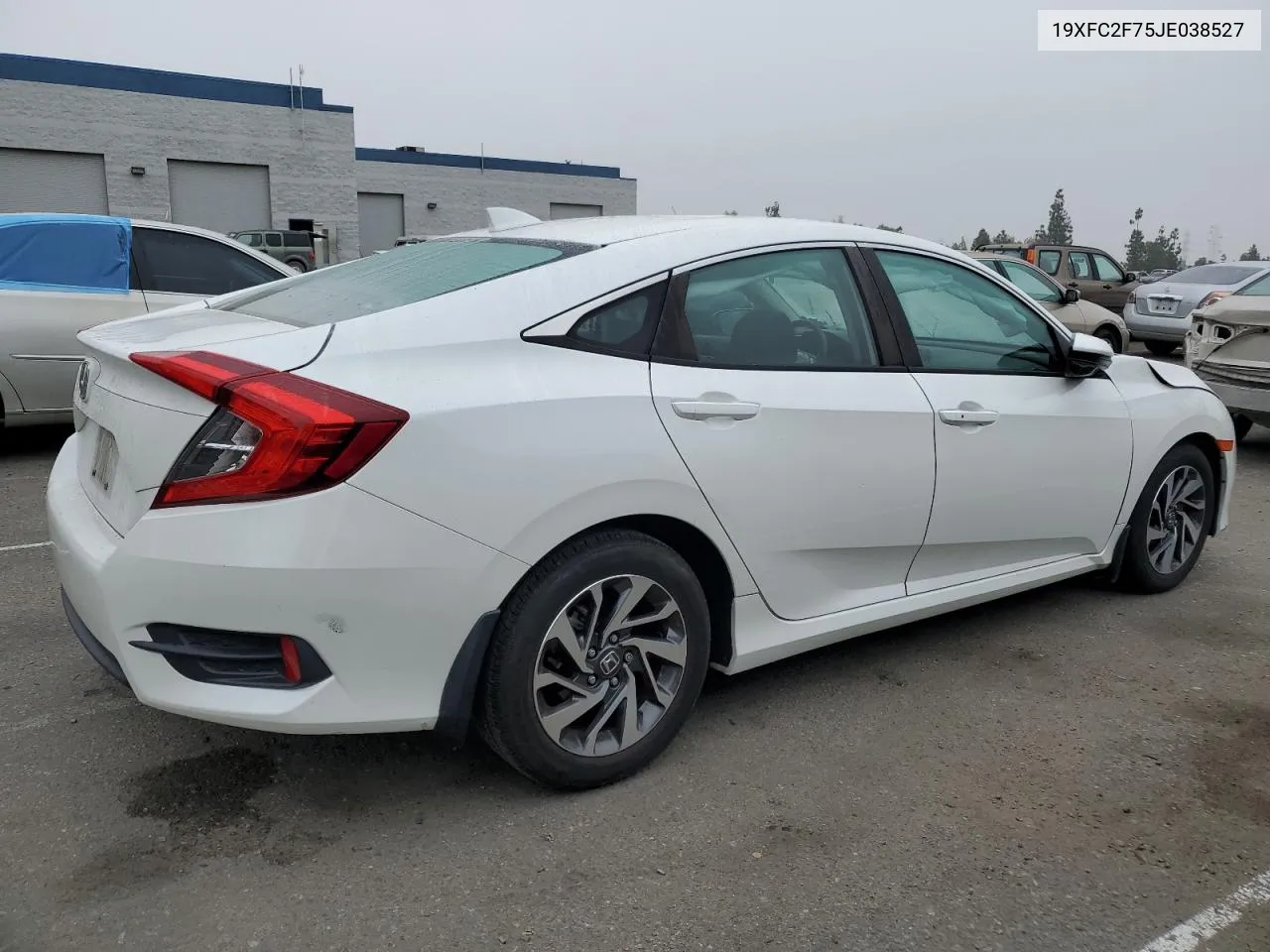 2018 Honda Civic Ex VIN: 19XFC2F75JE038527 Lot: 75714194