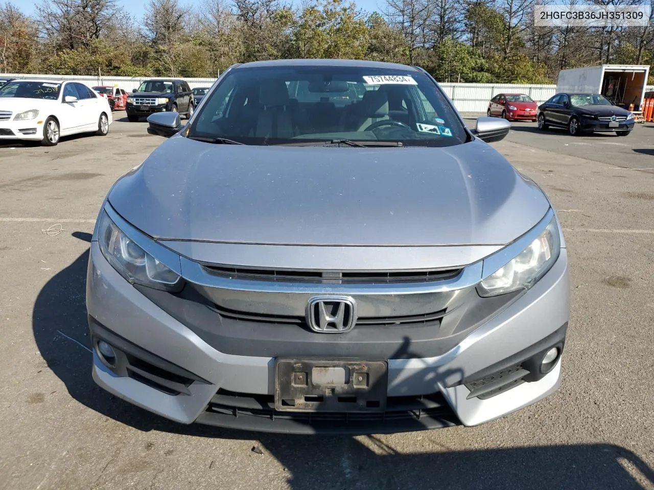 2HGFC3B36JH351309 2018 Honda Civic Ex