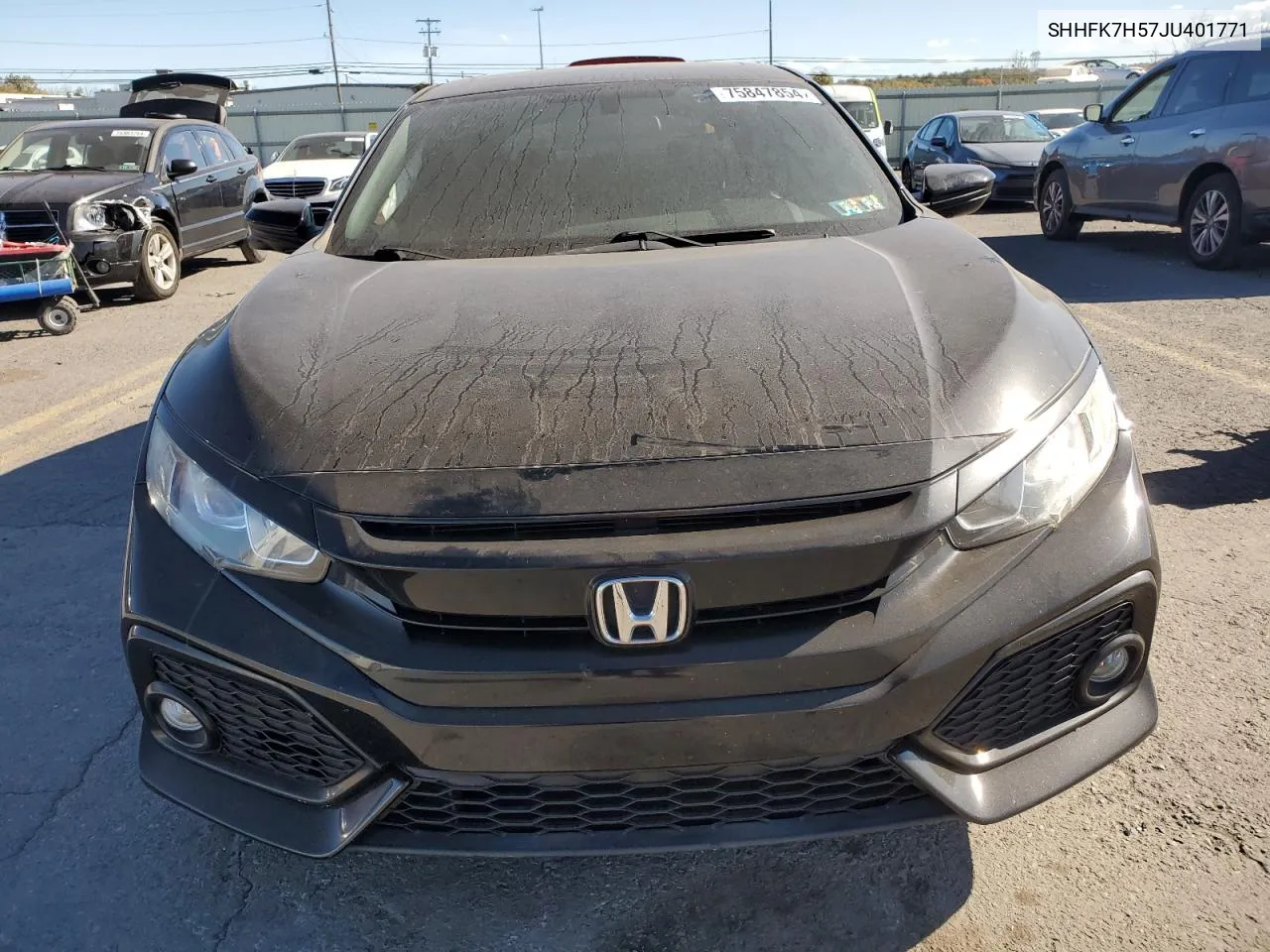 SHHFK7H57JU401771 2018 Honda Civic Ex