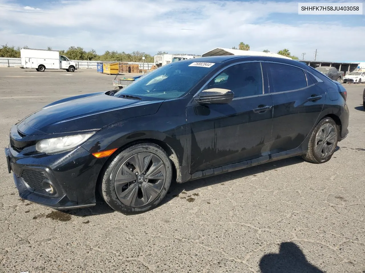 2018 Honda Civic Ex VIN: SHHFK7H58JU403058 Lot: 75882844