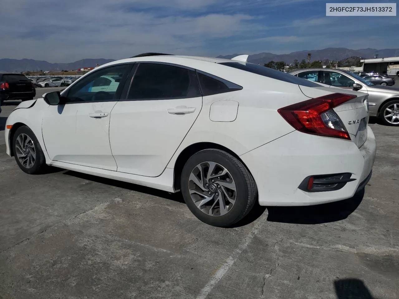 2018 Honda Civic Ex VIN: 2HGFC2F73JH513372 Lot: 75929304