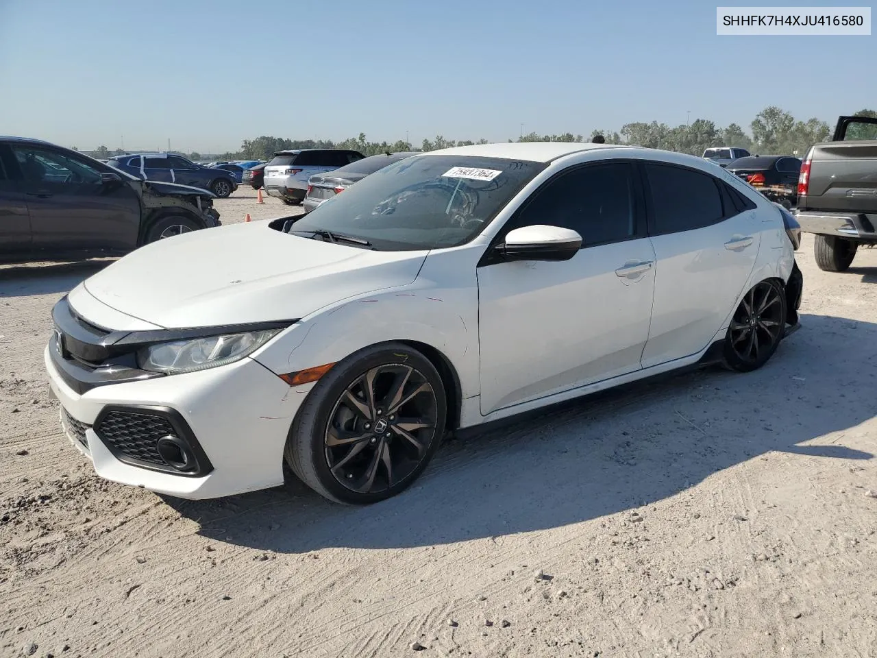 SHHFK7H4XJU416580 2018 Honda Civic Sport