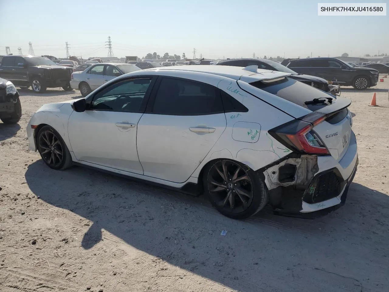 SHHFK7H4XJU416580 2018 Honda Civic Sport