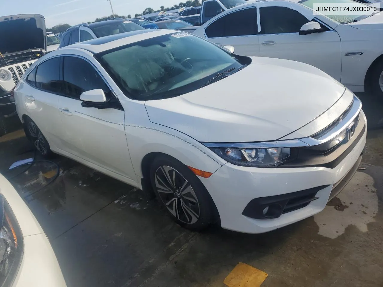 2018 Honda Civic Exl VIN: JHMFC1F74JX030010 Lot: 75963724