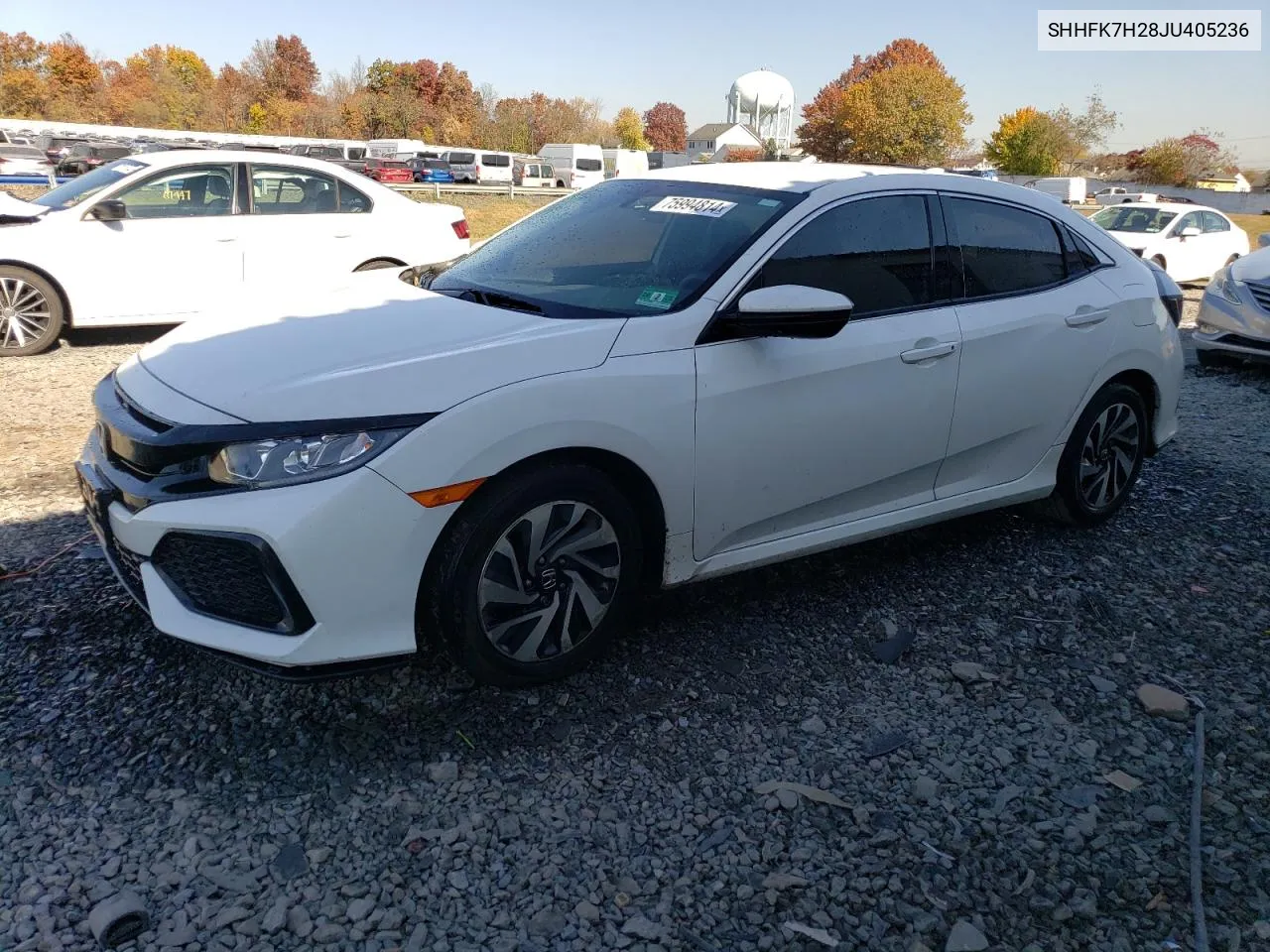 SHHFK7H28JU405236 2018 Honda Civic Lx