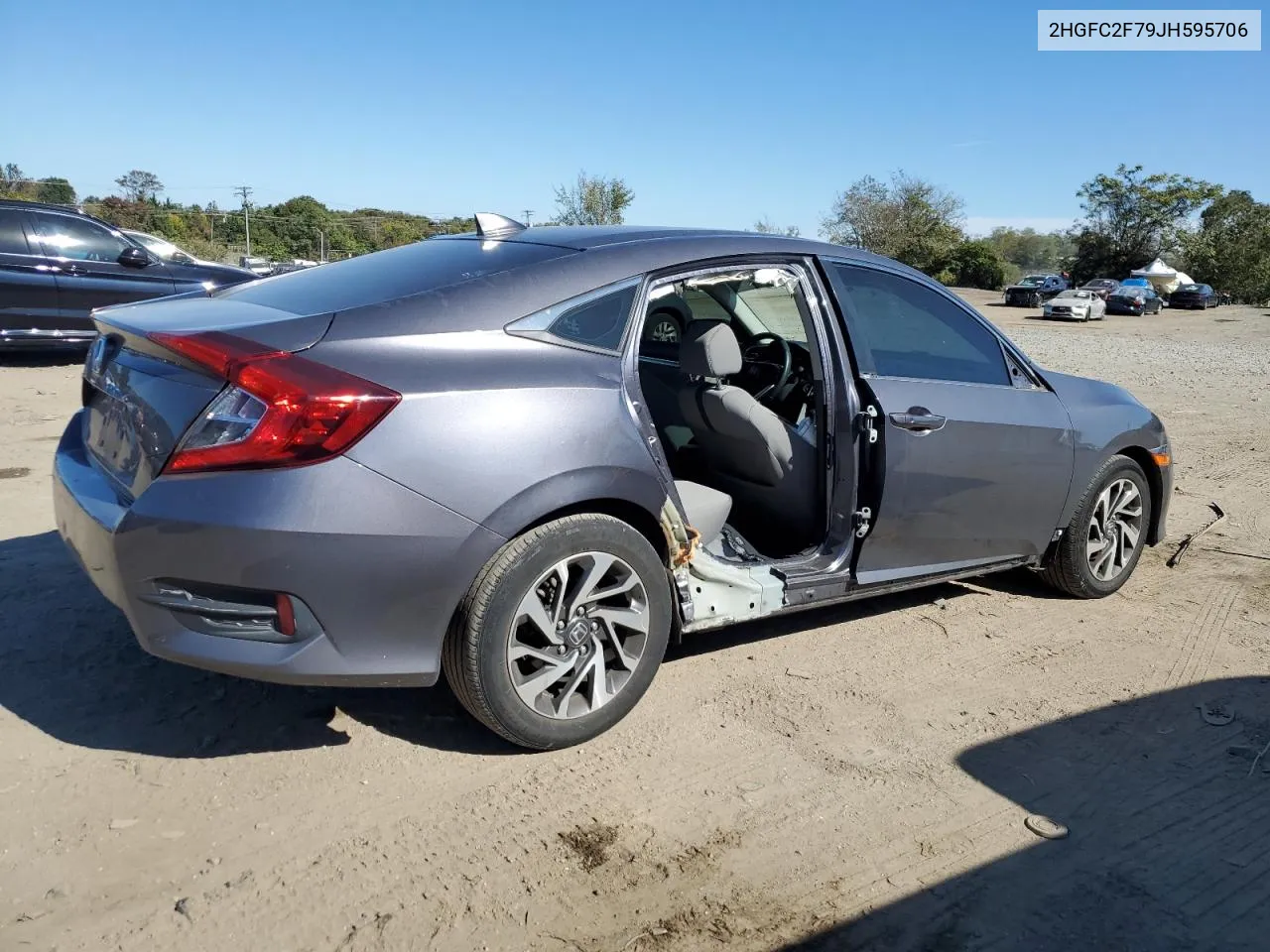 2018 Honda Civic Ex VIN: 2HGFC2F79JH595706 Lot: 75995734