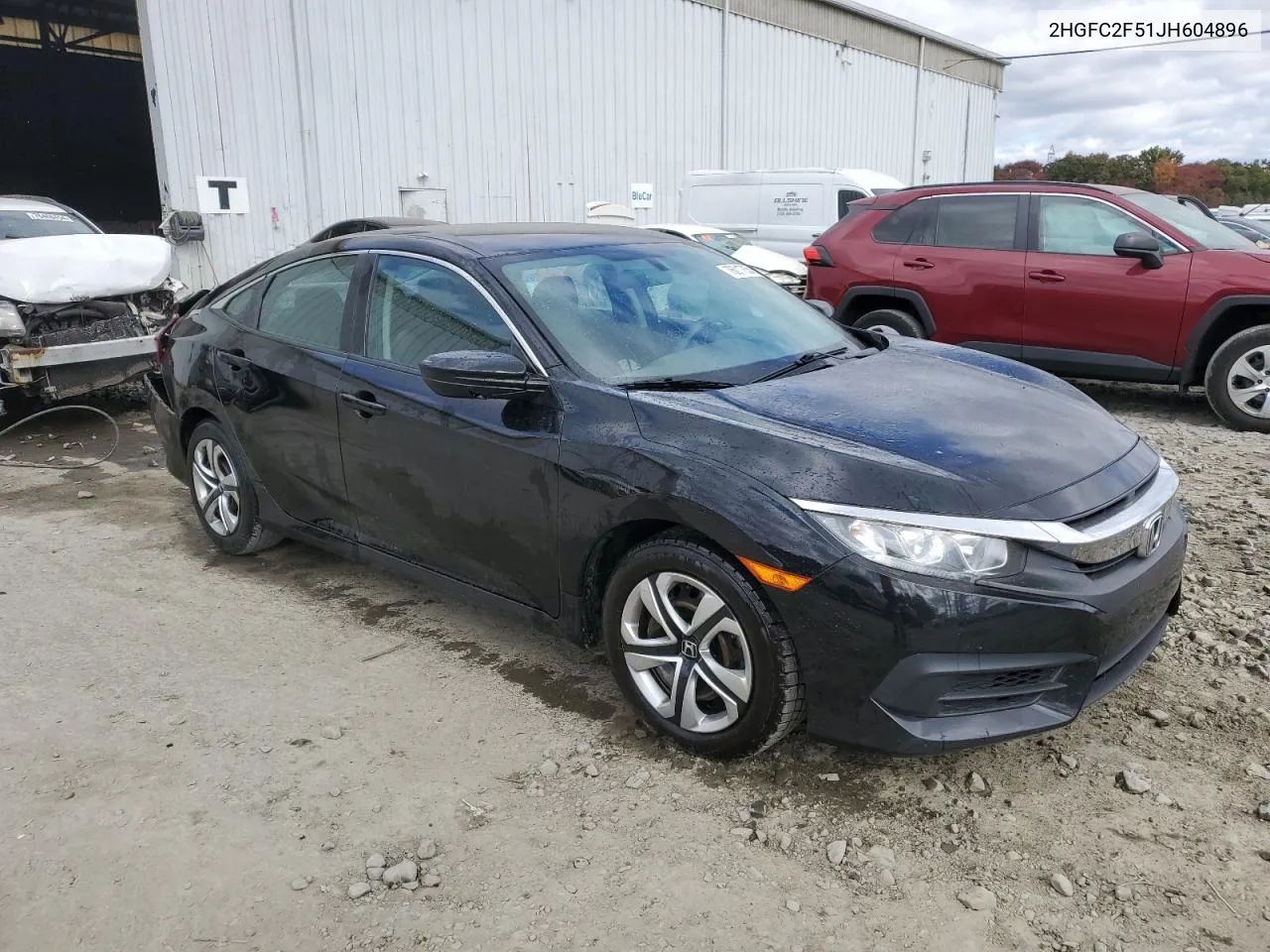 2018 Honda Civic Lx VIN: 2HGFC2F51JH604896 Lot: 76017854