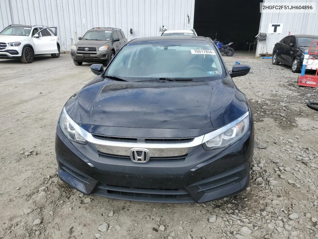 2018 Honda Civic Lx VIN: 2HGFC2F51JH604896 Lot: 76017854