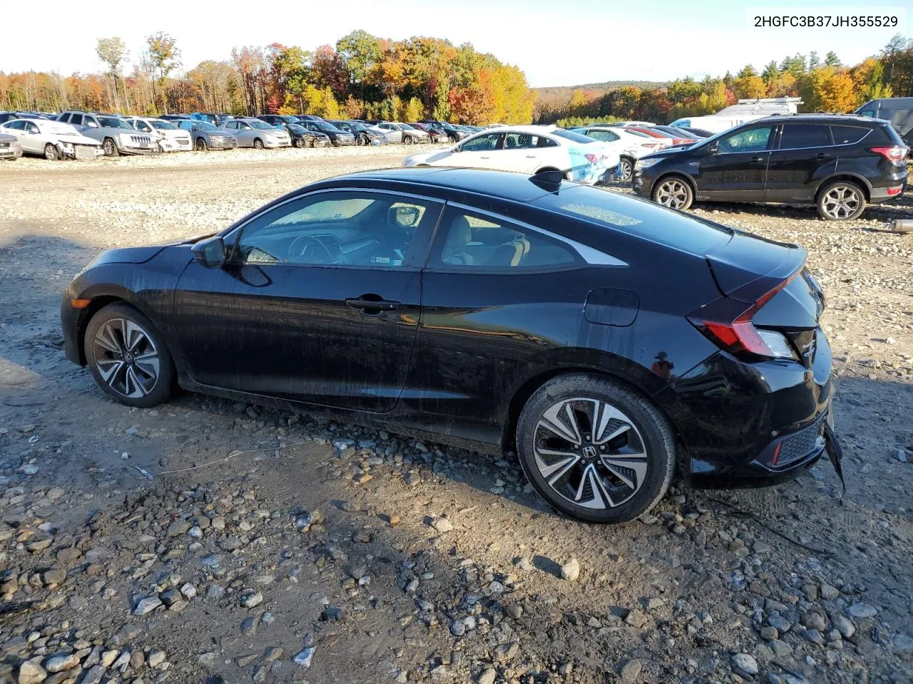 2HGFC3B37JH355529 2018 Honda Civic Ex