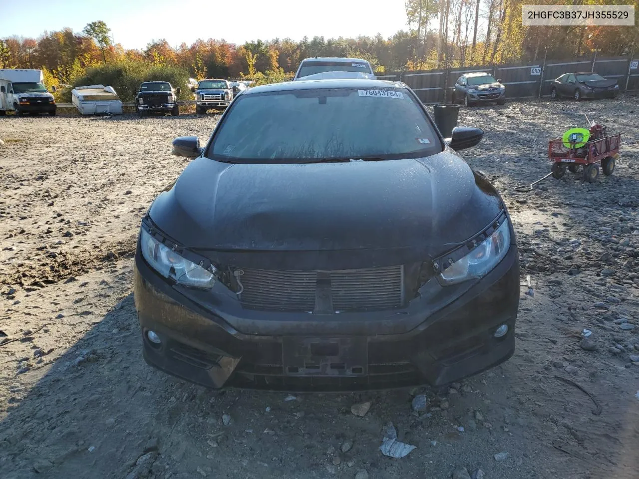 2HGFC3B37JH355529 2018 Honda Civic Ex