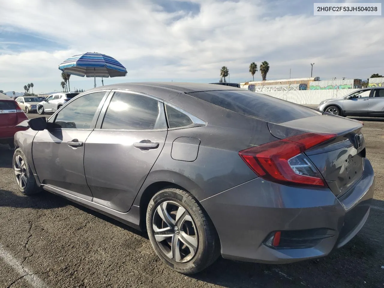 2018 Honda Civic Lx VIN: 2HGFC2F53JH504038 Lot: 76052274