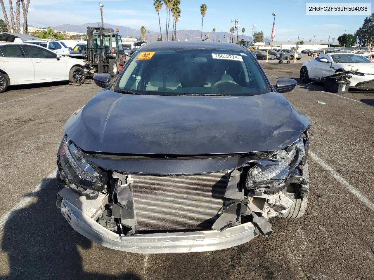 2HGFC2F53JH504038 2018 Honda Civic Lx