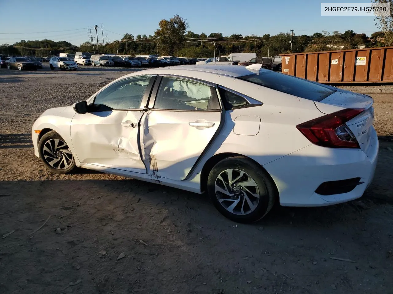 2018 Honda Civic Ex VIN: 2HGFC2F79JH575780 Lot: 76167274