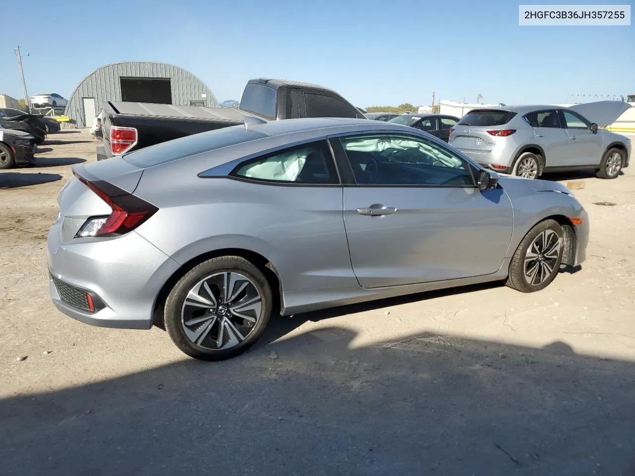 2HGFC3B36JH357255 2018 Honda Civic Ex