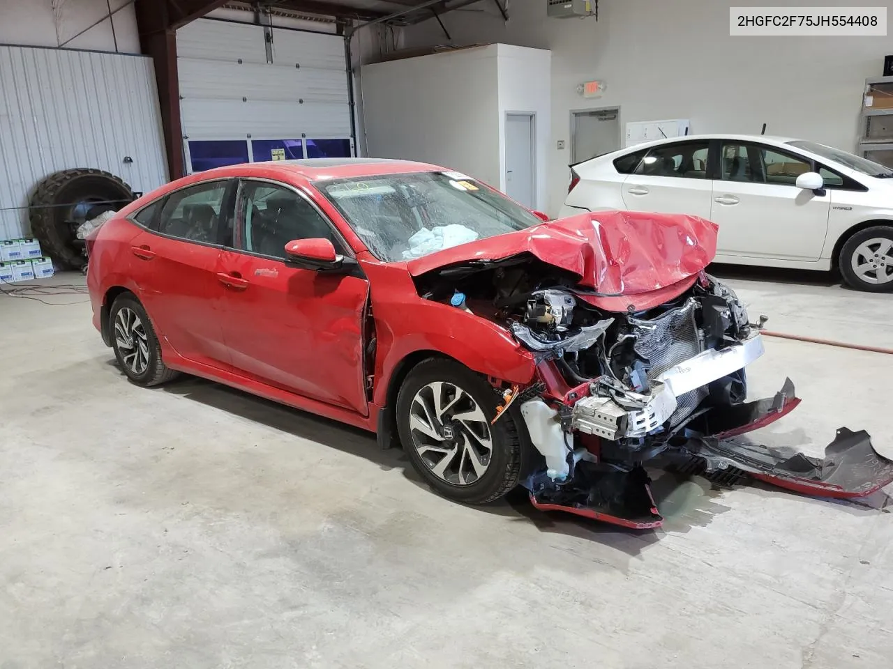 2HGFC2F75JH554408 2018 Honda Civic Ex