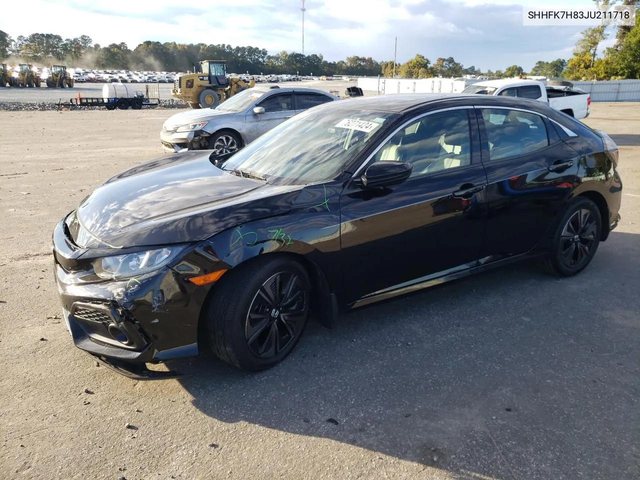 2018 Honda Civic Exl VIN: SHHFK7H83JU211718 Lot: 76271424