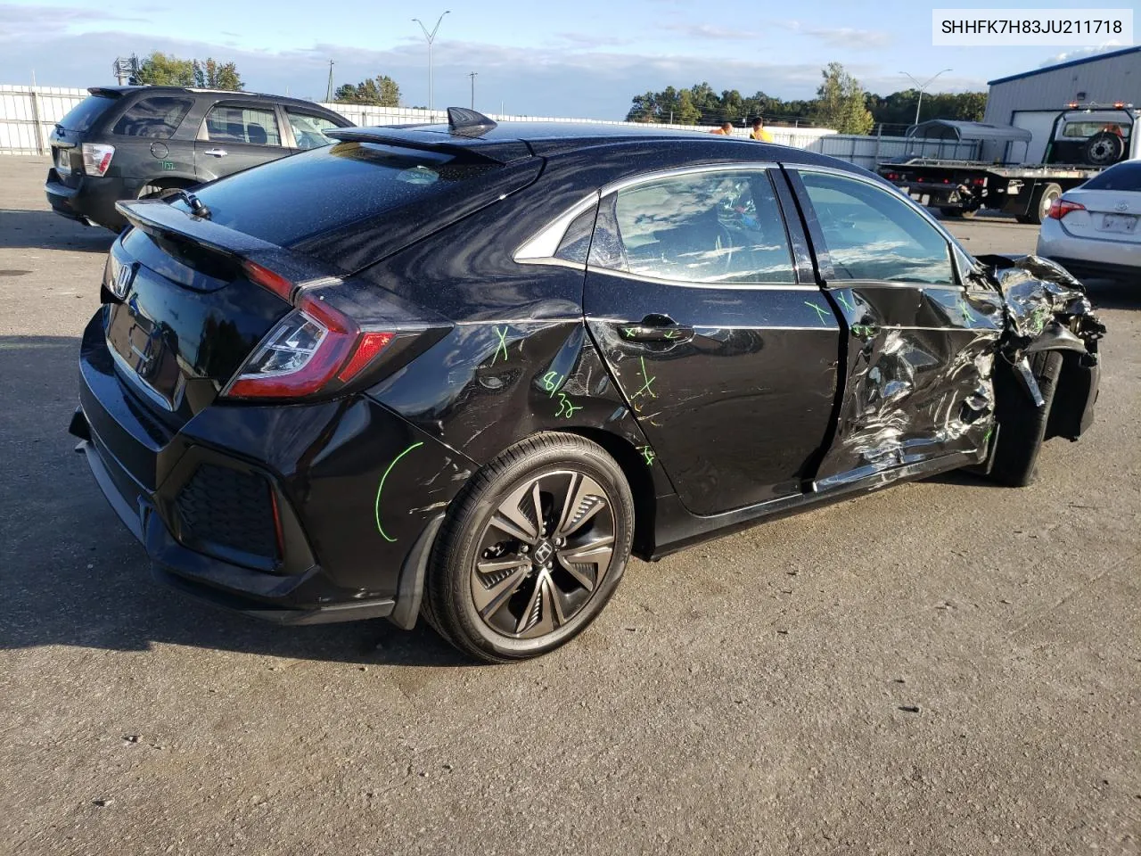 2018 Honda Civic Exl VIN: SHHFK7H83JU211718 Lot: 76271424