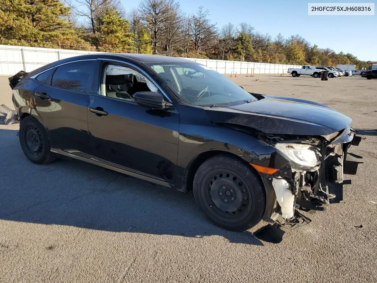 2018 Honda Civic Lx VIN: 2HGFC2F5XJH608316 Lot: 76275654