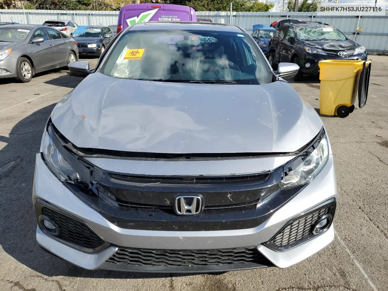 SHHFK7H53JU227116 2018 Honda Civic Ex